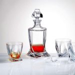 Carafe QUADRO en cristal avec 6 verres – Bohemia Crystal-sojia (1)