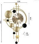 Grande Horloge Murale dorée de Luxe – sojia (3)