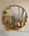 Entryway Wall Decoration Mirror – Gold – sojia