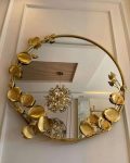 Entryway Wall Decoration Mirror – Gold – sojia