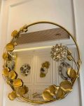 Entryway Wall Decoration Mirror – Gold – sojia